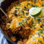 Cheesy Enchilada Rice Skillet