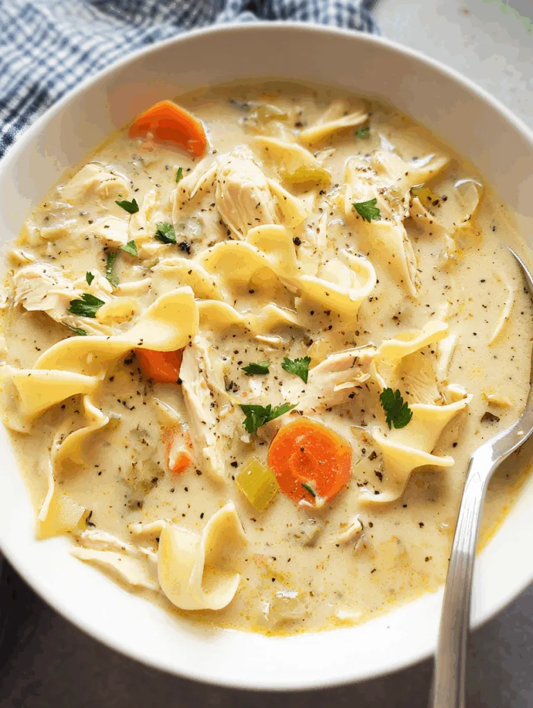 Creamy Chicken Noodle Soup