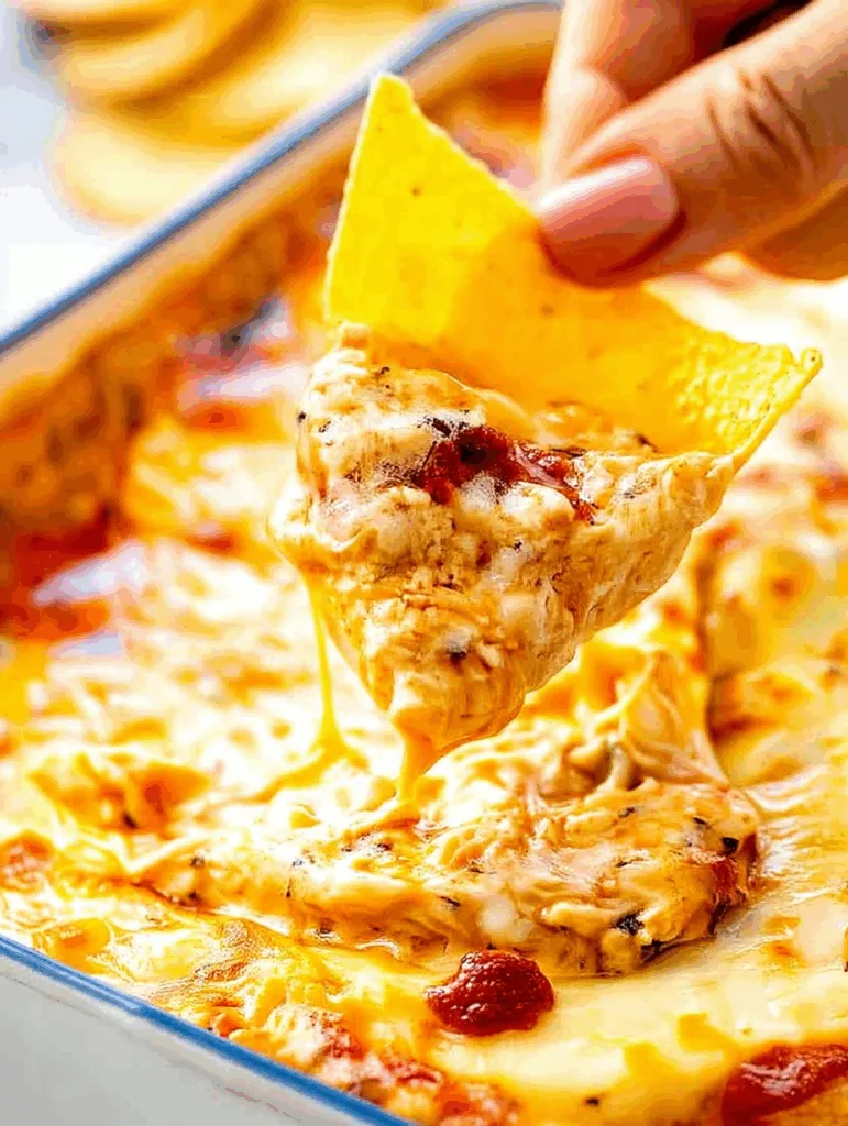 Buffalo Chicken Dip with Shredded Rotisserie Chicken