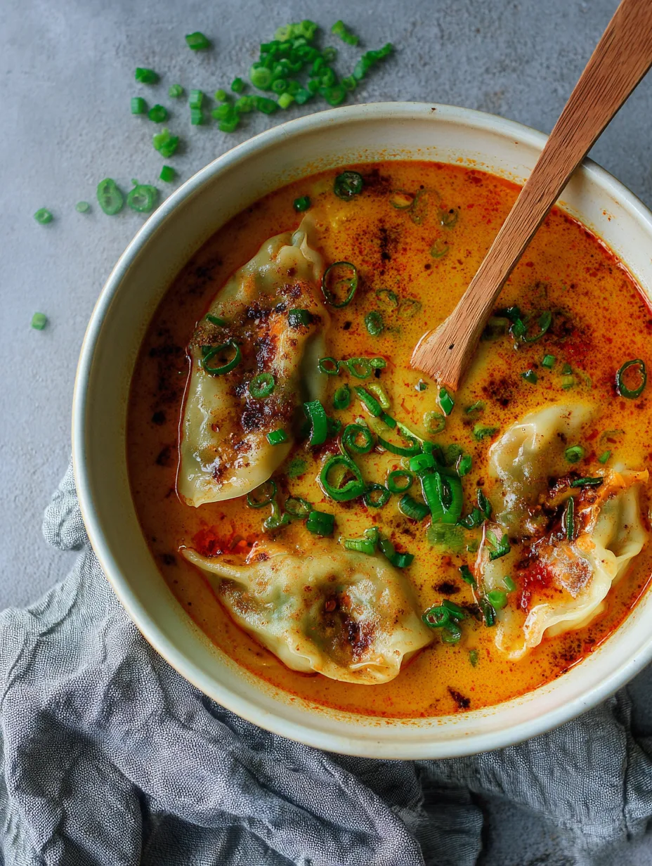 Coconut Curry Soup With Dumplings