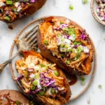 BBQ Chicken Stuffed Sweet Potatoes