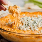 Buffalo Chicken Dip with Blue Cheese Crumbles