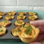 Buffalo Chicken Dip Crescent Roll Cups