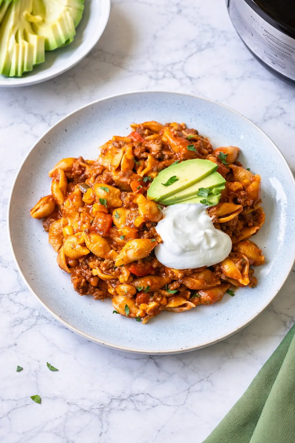 Crockpot Taco Pasta