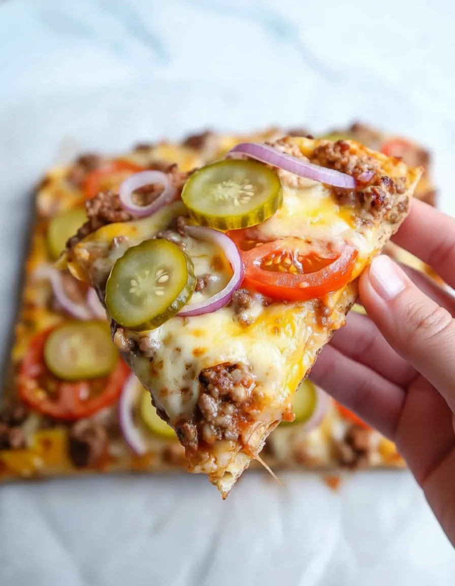 Cheeseburger Flatbreads Recipe
