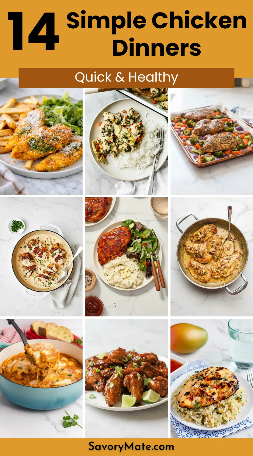 14 Simple Chicken Recipes for Quick & Healthy Dinners