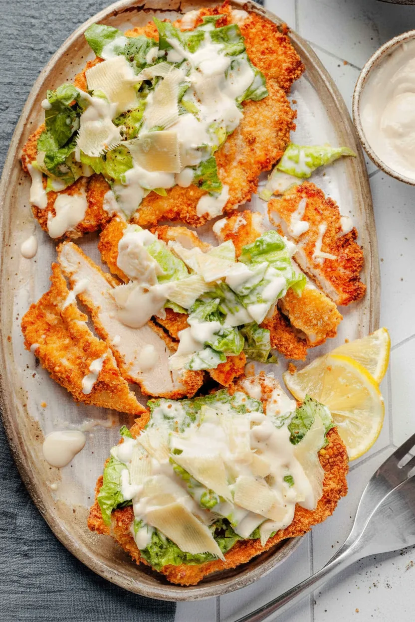 Air Fryer Chicken Caesar Cutlets