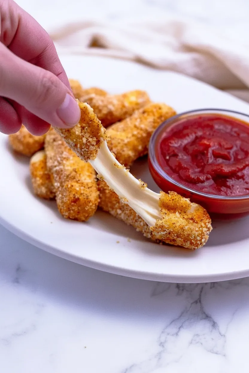 Air Fryer Mozzarella Sticks