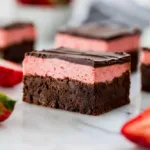 Chocolate Covered Strawberry Brownies