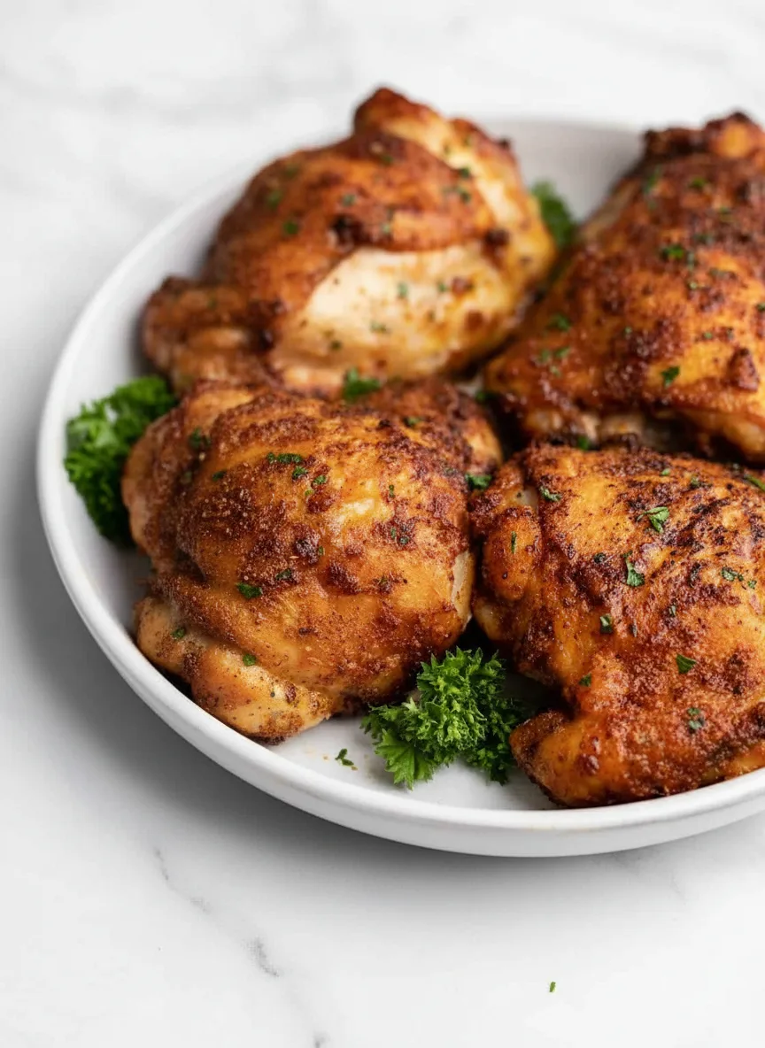 Crispy Air Fryer Chicken Thighs