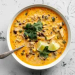 Easy Chicken, Poblano, and Black Bean Soup Recipe