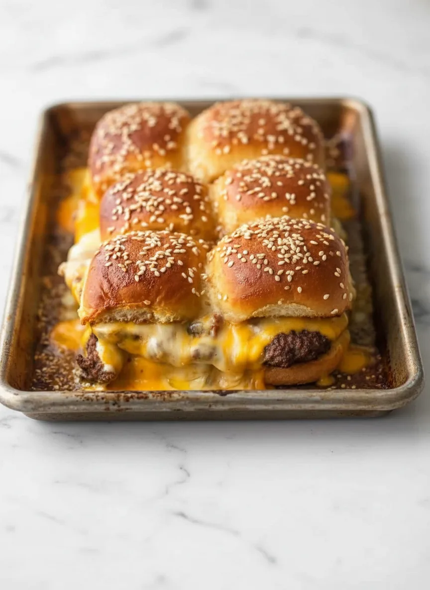 Cheeseburger Sliders (Baked Sliders Recipe)