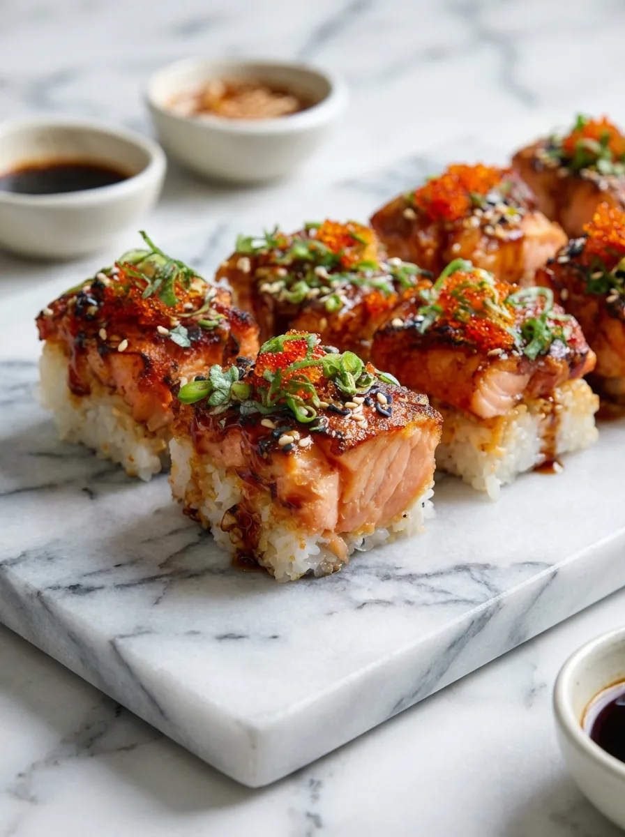 Easy Spicy Salmon Sushi Bake Recipe