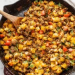 Mexican Ground Beef and Potato Skillet