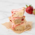 Strawberry Lemon Blondies