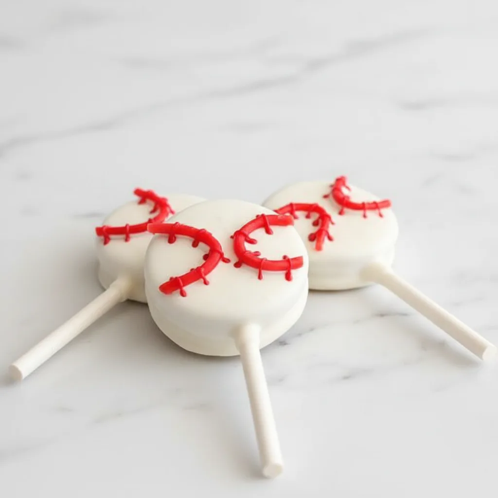 Baseball Chocolate Covered Oreos