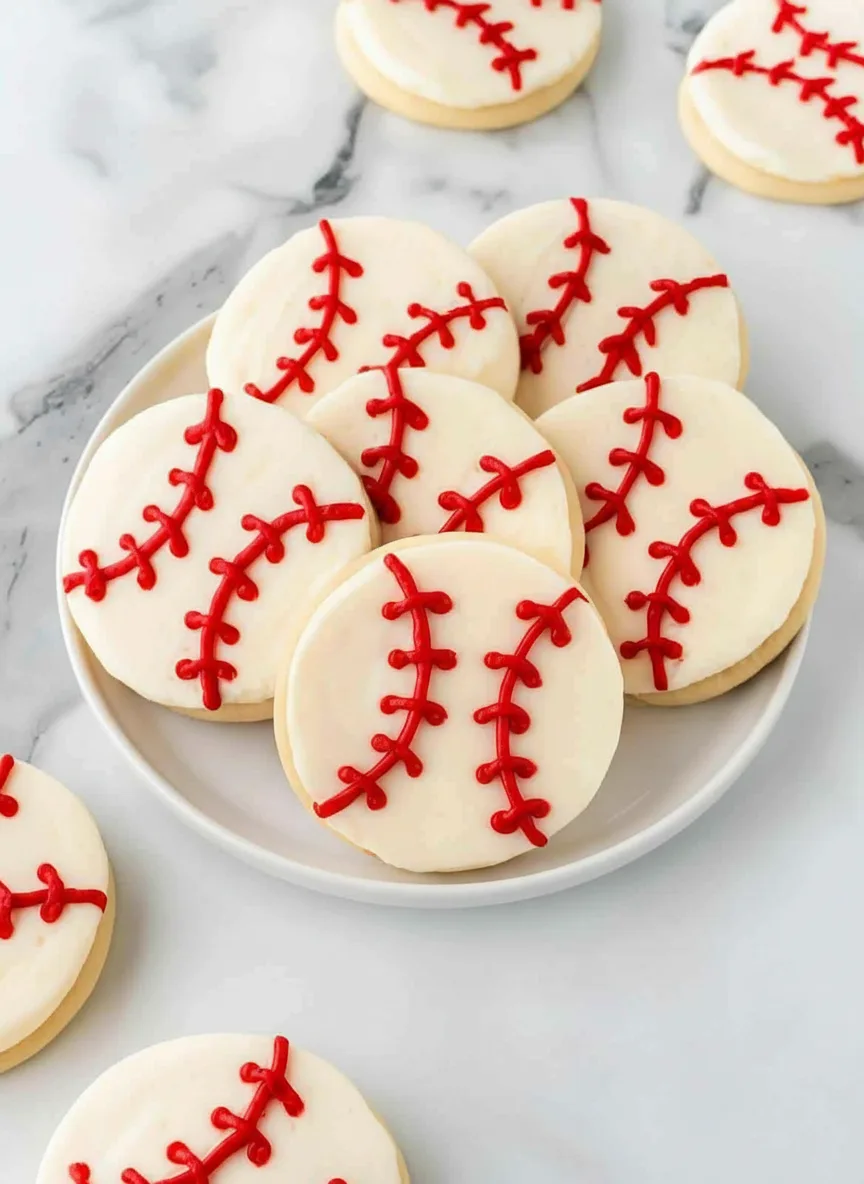 Baseball Sugar Cookies