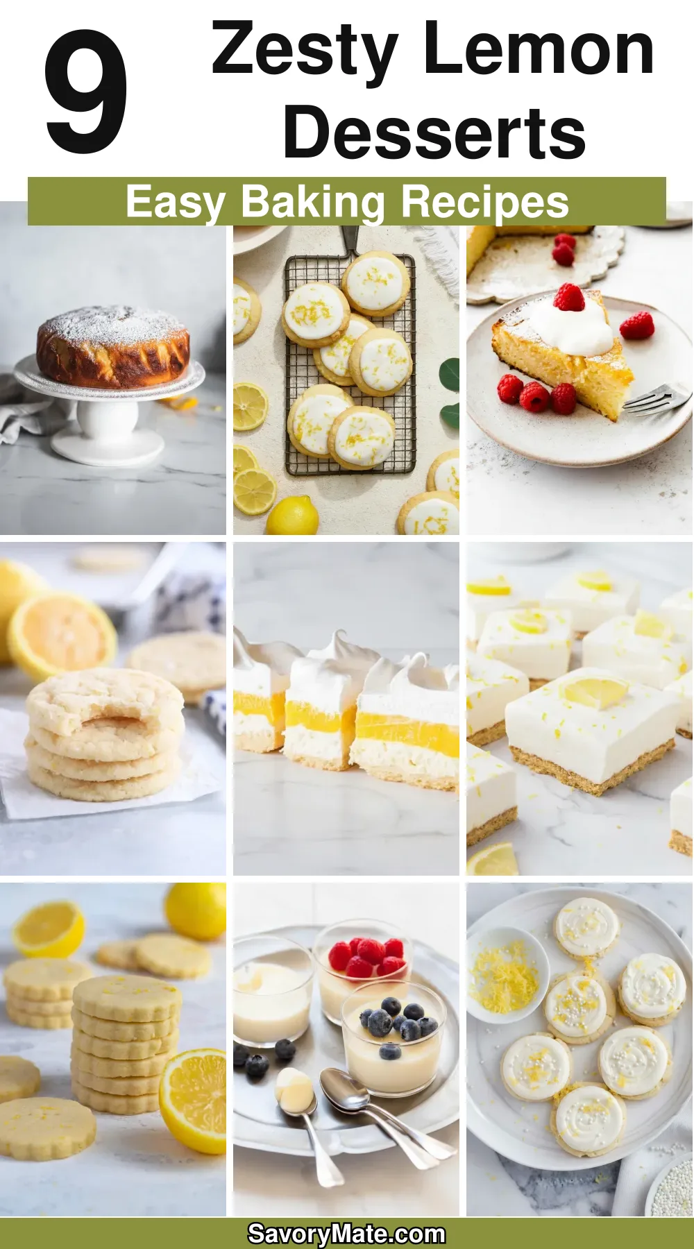 9 Bright and Zesty Lemon Desserts Recipes to Try