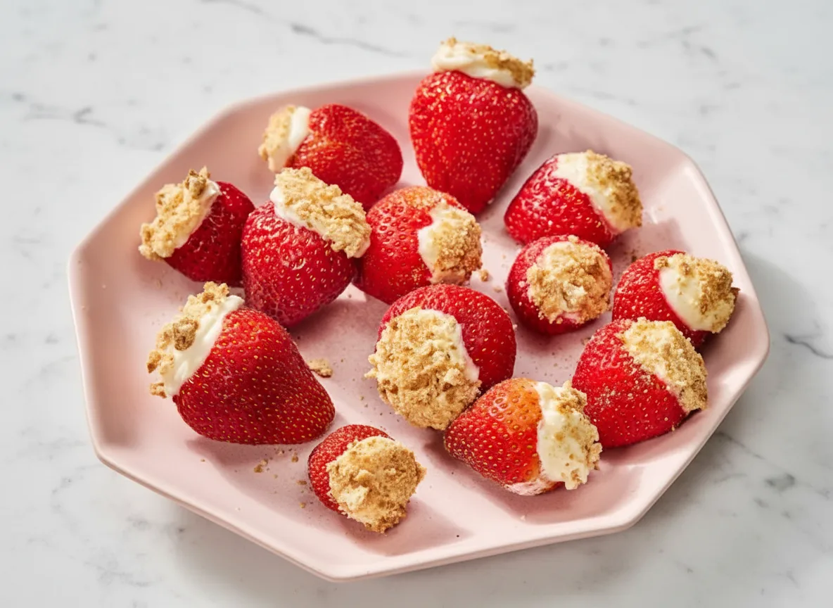 Cheesecake Stuffed Strawberries