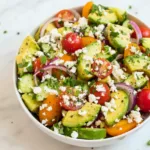 Cucumber Tomato Avocado Salad
