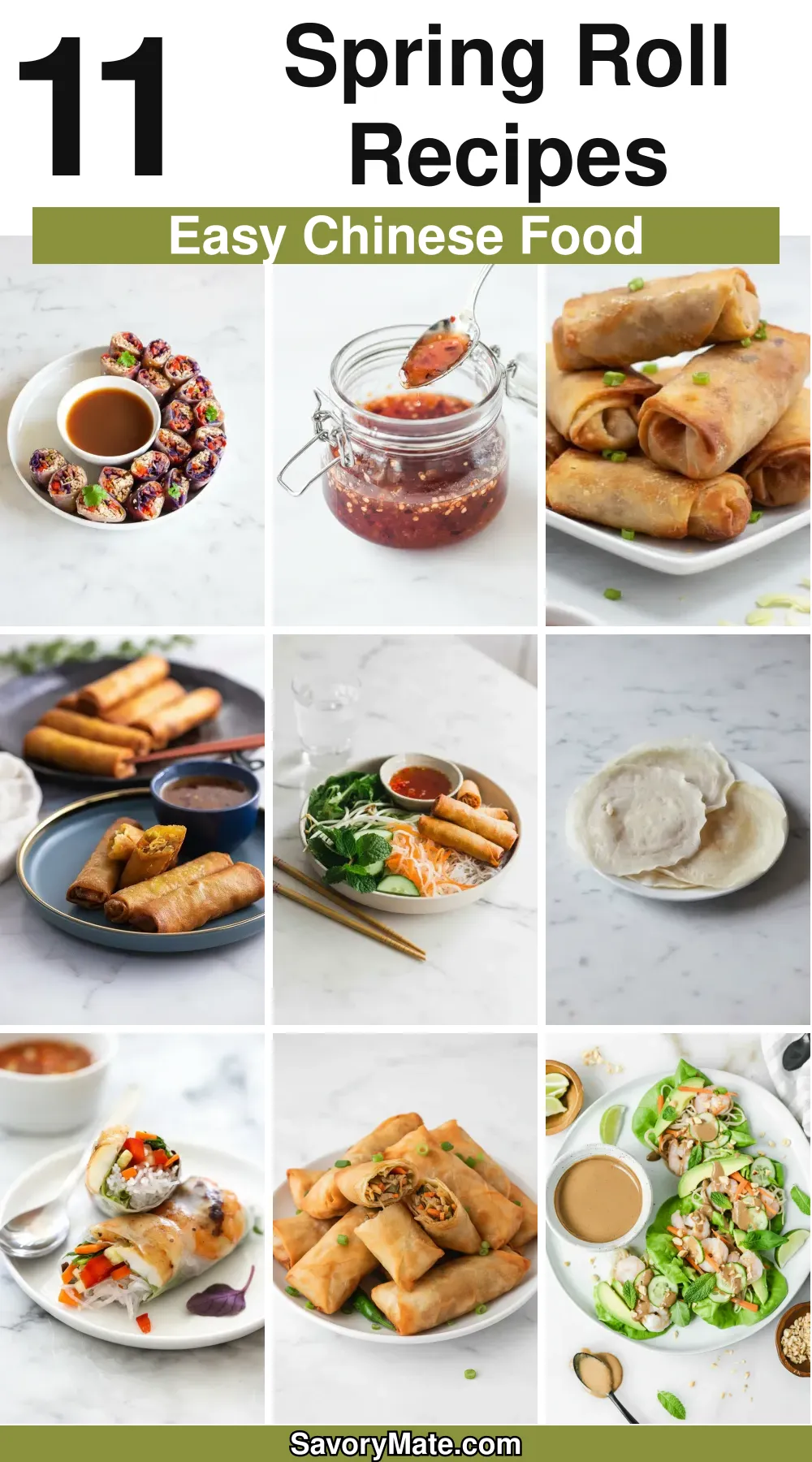 11 Easy Spring Roll Recipes for Fresh Chinese Food