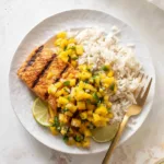 Grilled Salmon with Mango Salsa