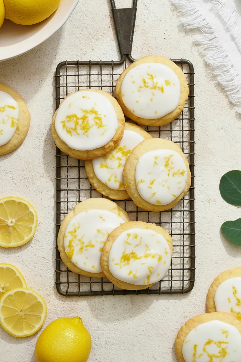 Lemon Glaze Butter Cookies