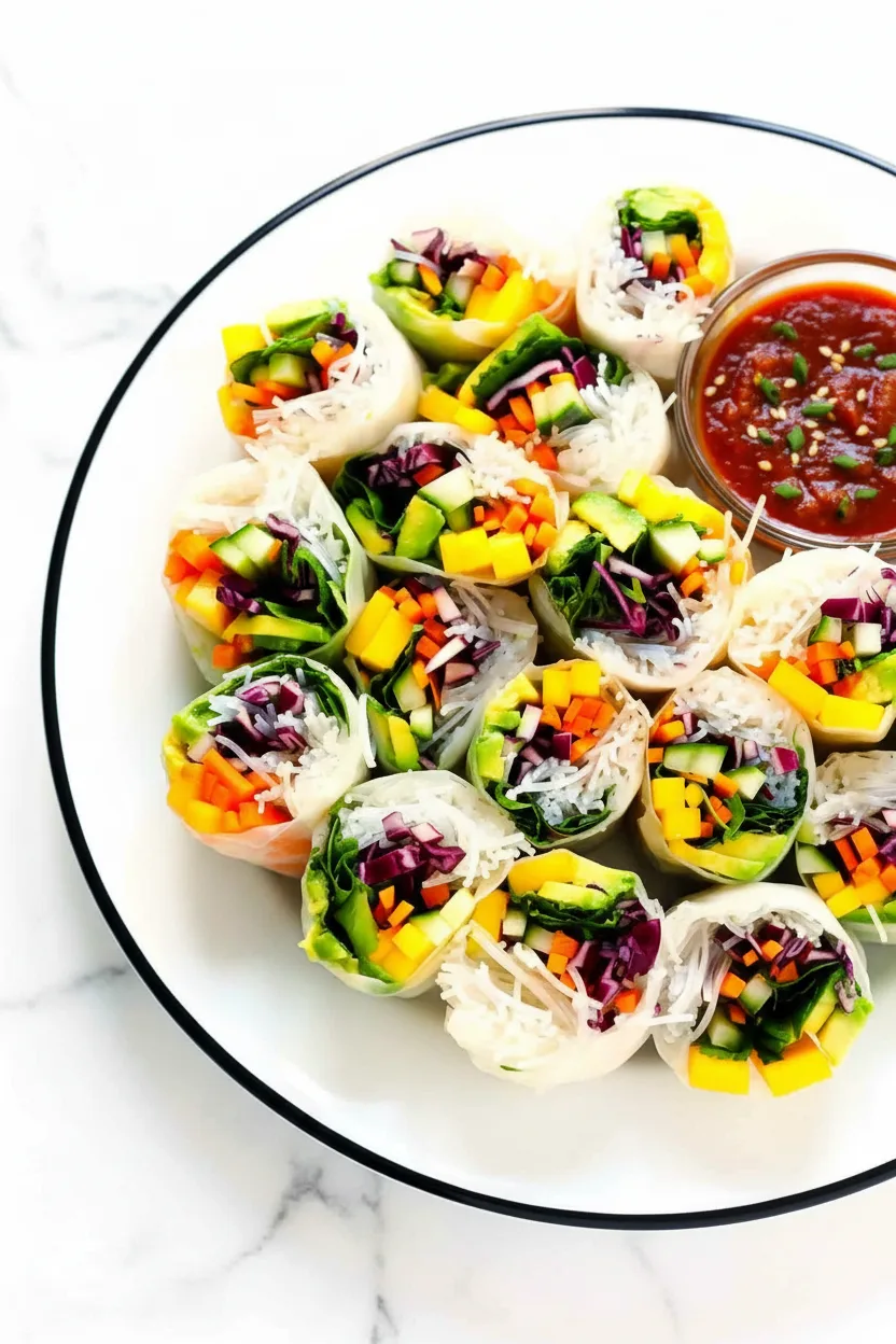 Mango Avocado Fresh Spring Rolls