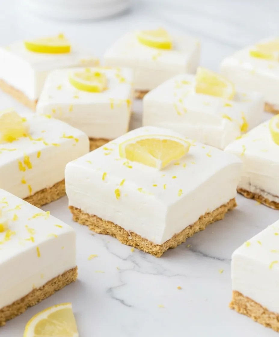 No Bake Lemon Dessert Squares
