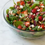 Spinach Strawberry Pecan Salad