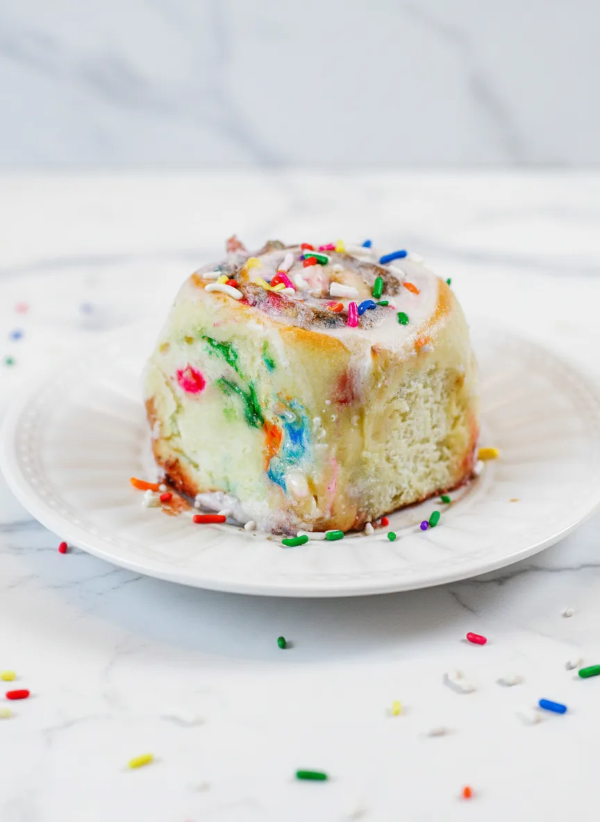 The Easiest Funfetti Cinnamon Rolls